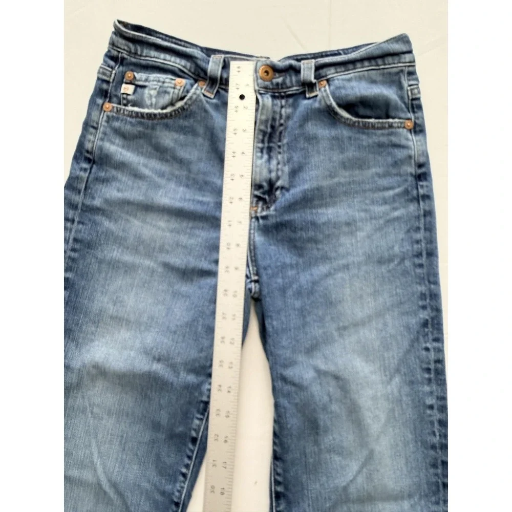 AG Adriano Goldschmied Straight Jeans Womens 26 Blue Wash Mid Rise Relaxed 26x30
